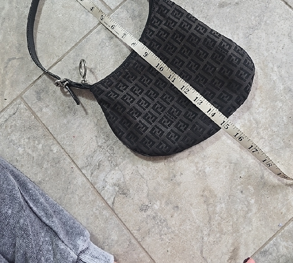 Fendi Black Monogram Shoulder Bag - Picture 10 of 10